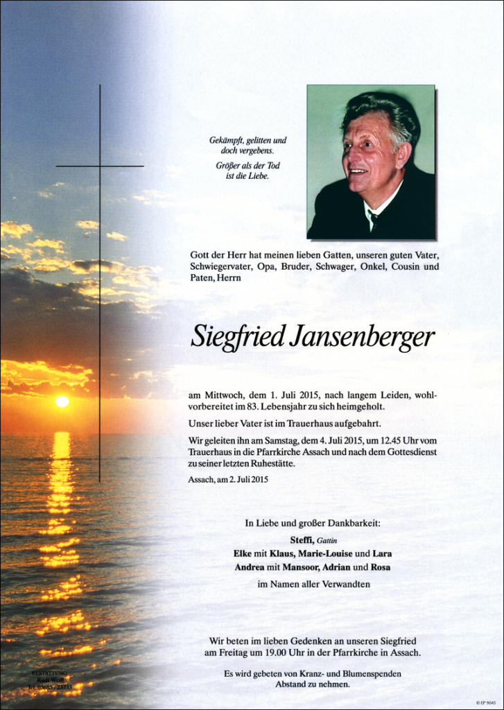 16 Siegfried Jansenberger