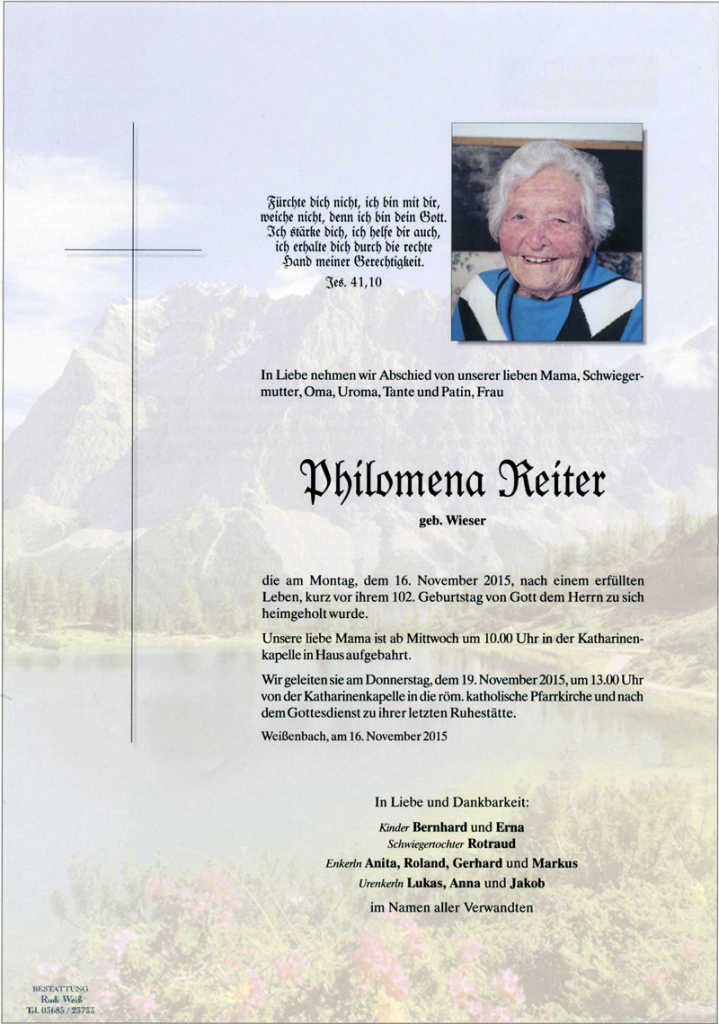 27 Philomena Reiter