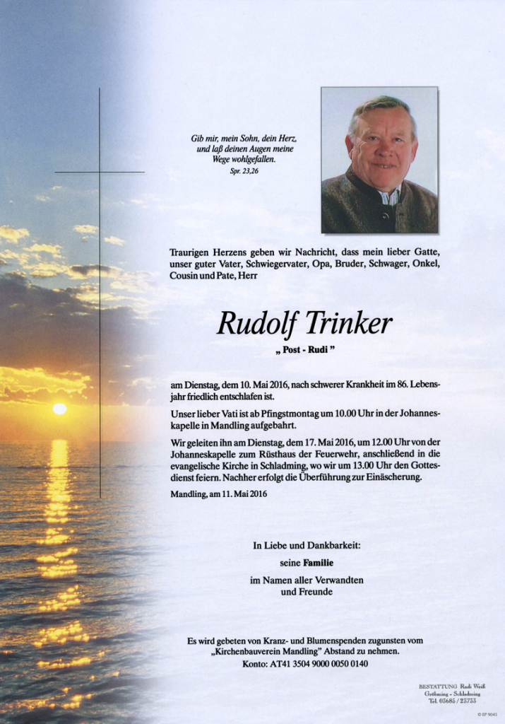 16 Rudolf Trinker