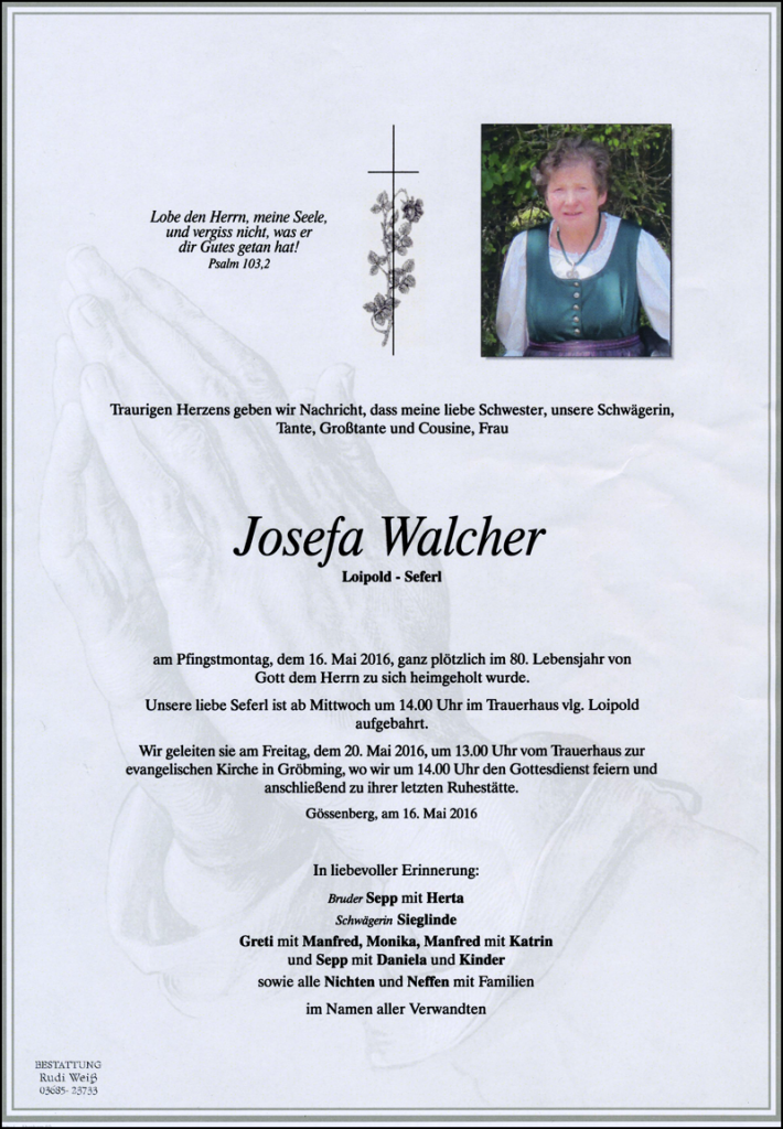 18 Josefa Walcher
